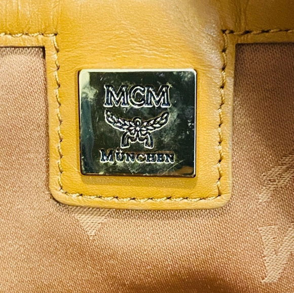 SOLD!Authentic MCM cognac Boston - Picture 8 of 14